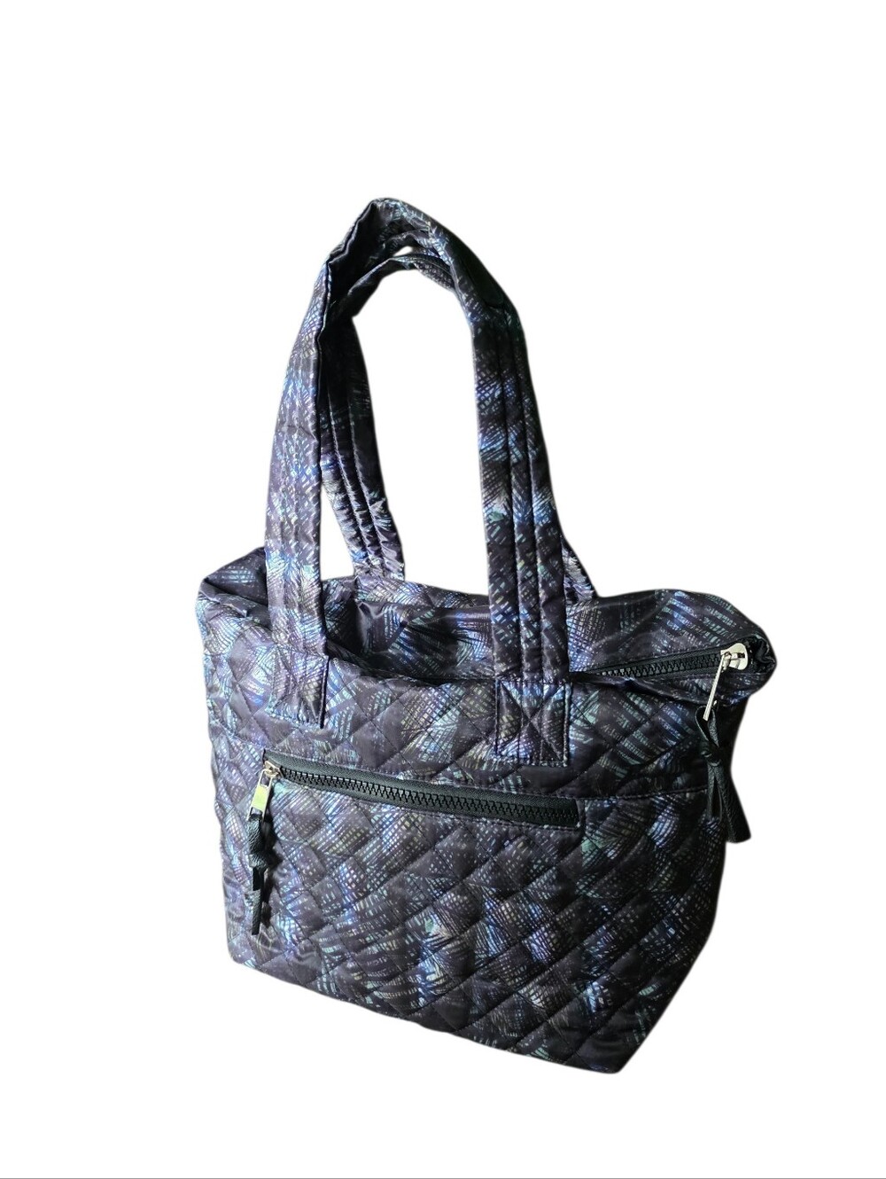 sondra roberts squared quilted puffer nylon bag